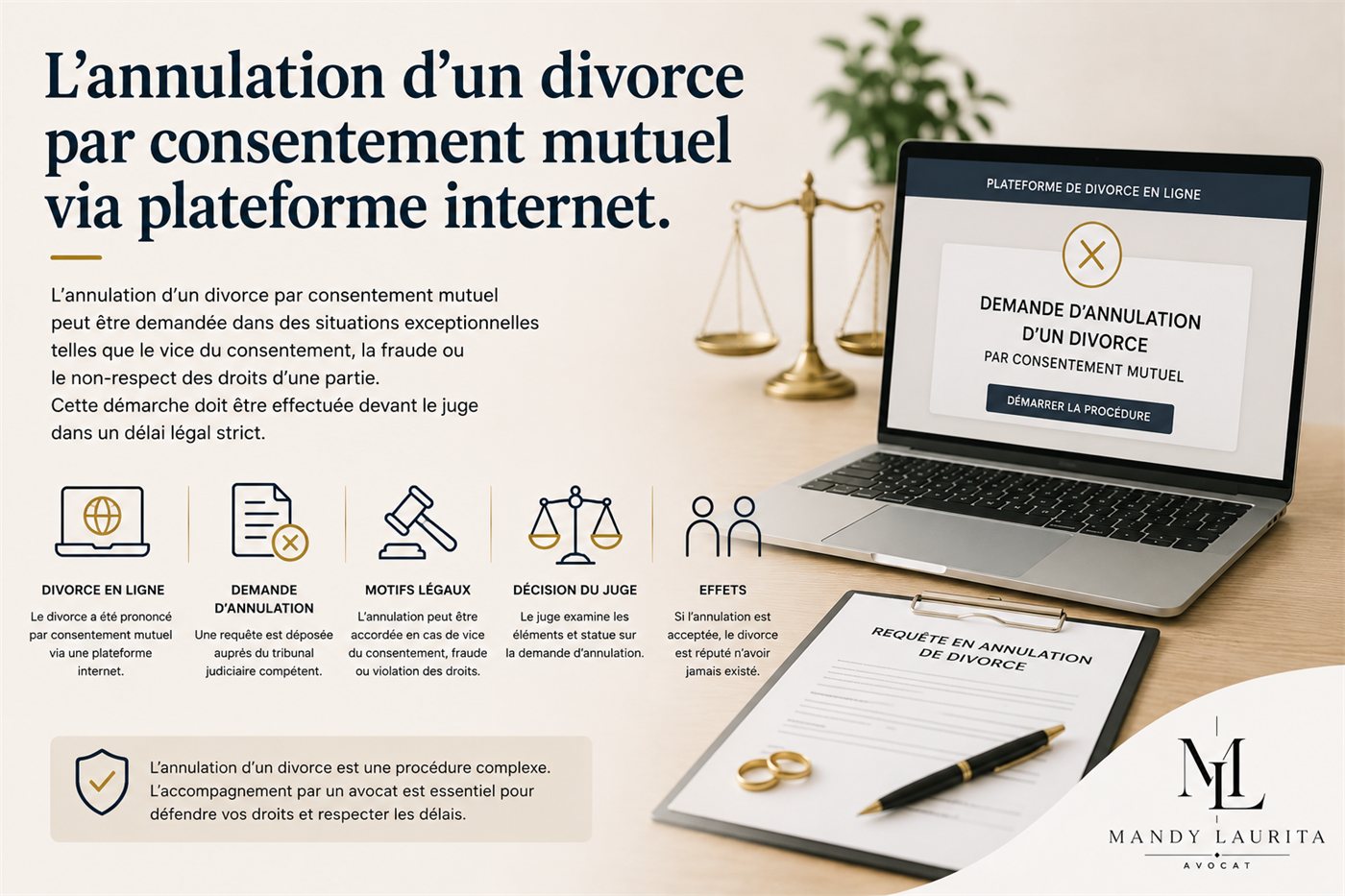 L'annulation d'un divorce par consentement mutuel via plateforme internet