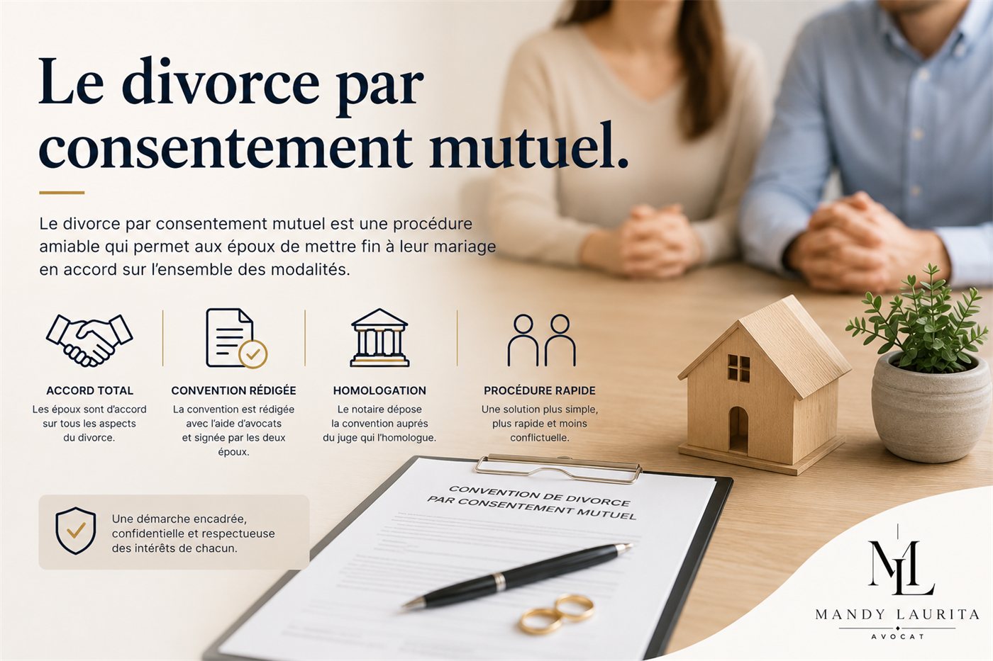 Le divorce par consentement mutuel (infographie)