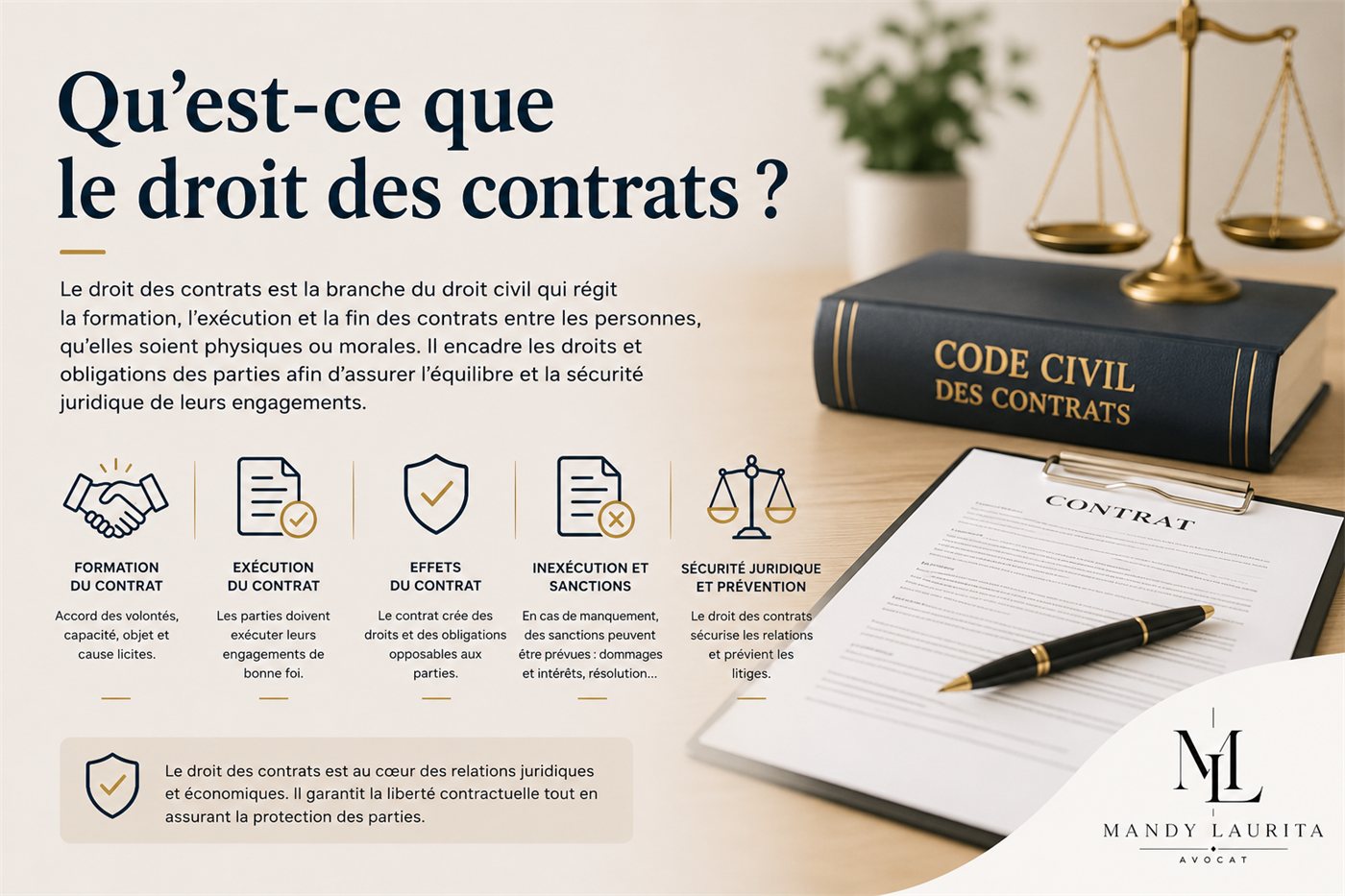 Qu'est-ce que le droit des contrats ?